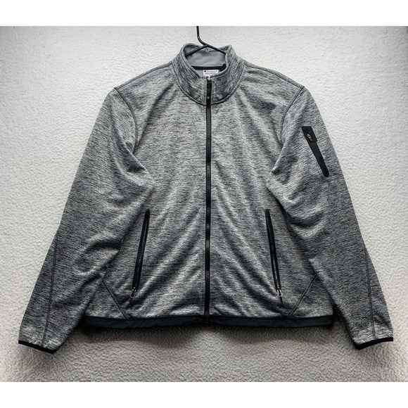 Champion Other - Champion Activewear Jacket Mens 2XL XXL Duo Fold Thermal Lining‎ Heather Gray